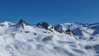 Aiguille Percée in Tignes met oude lift.